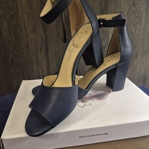 Jessica Simpson Navy Blue Heels